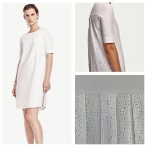 🌿Ann Taylor Knit Eyelet Back Shift Dress NWOT